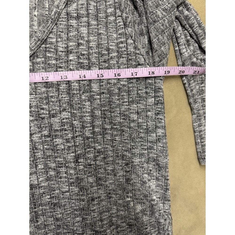 M C Michelle By Comune Grey Ribbed Long Sleeve Sweater. Womens. Sz S - Picture 8 of 11